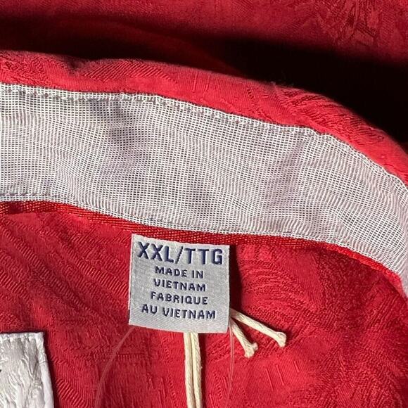 Tommy Bahama Maryland Terrapins Button Coconut Hawaiian‎ Shirt XXL Tencel NWT - Picture 4 of 11